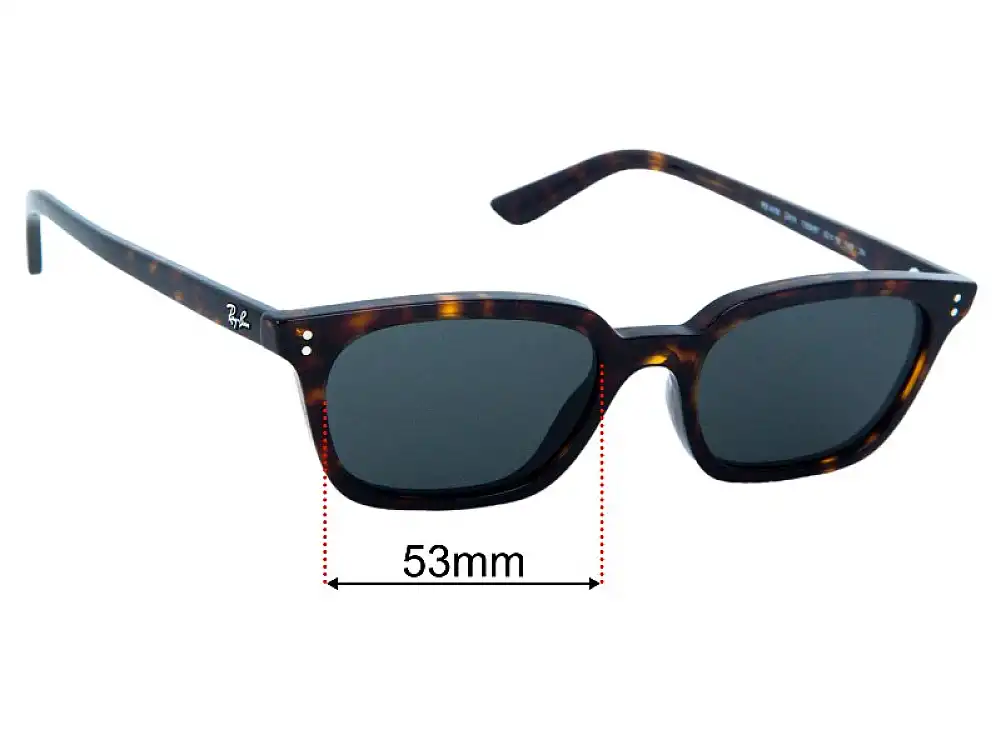Ray-Ban RB4456 Zaya 53mm Replacement Lenses